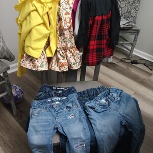 Cat & Jack Yellow and Floral Kids Matching Set